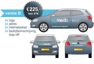 reclame belettering auto