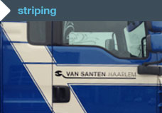 striping vrachtwagen