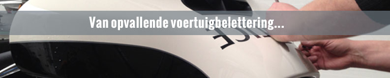 opvallende voertuigbelettering